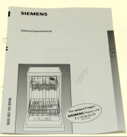 Návod k použití do myčky nádobí Bosch / Siemens - 00693491