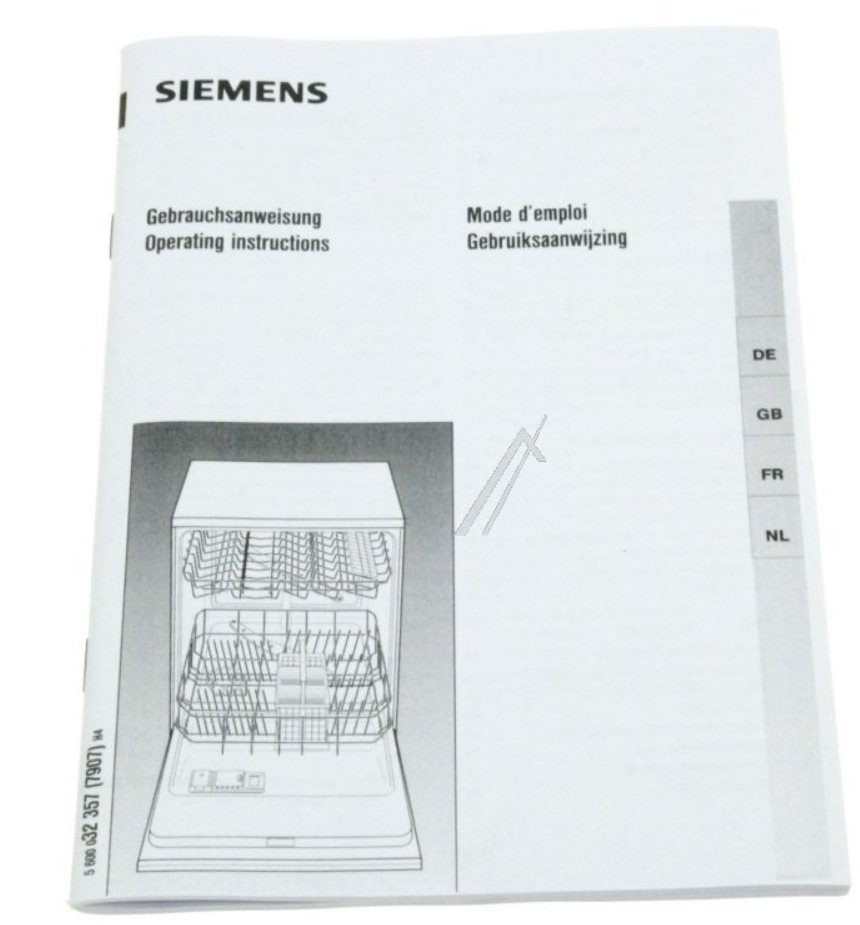 Návod k použití do myčky nádobí Bosch / Siemens - 00526161 BSH - Bosch / Siemens