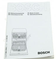 Návod k použití do myčky nádobí Bosch / Siemens - 00520153