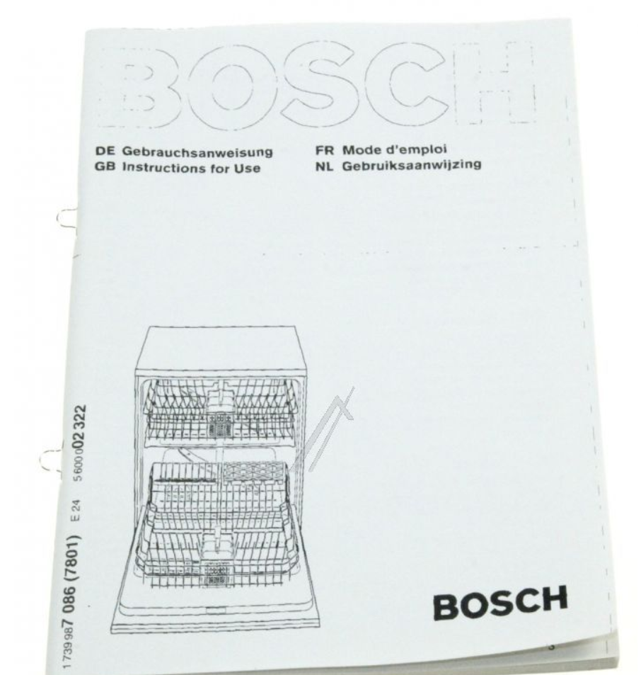 Návod k použití do myčky nádobí Bosch / Siemens - 00520153 BSH - Bosch / Siemens