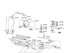 Trubky, trubice ohřívačů vody Bosch Siemens - 00232508