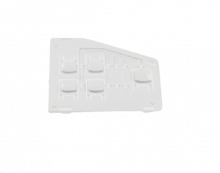 Blok tlačítek, klávesnice, destička, mřížka, držák bílý praček Candy Hoover - 41028658 Candy / Hoover