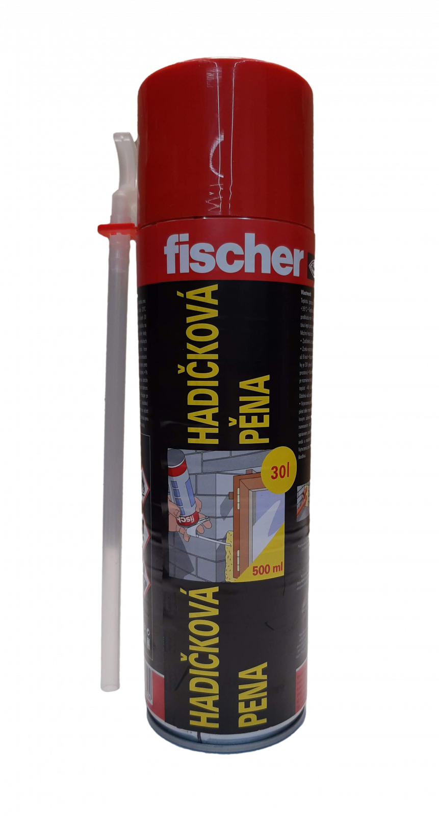 Montážní pěna letní trubičková PU 500 ml / 30l Fischer s ventilem OTHERS