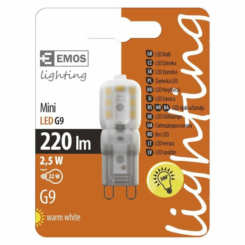 Led žárovka Emos 2,5W LED G9 240V - ZL3804 OTHERS